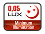 Высокая чувствительность достигается применением матриц 1/4" OmniVision 9712 и режимом накопления зарядов (DSS) 0,05Lx OV